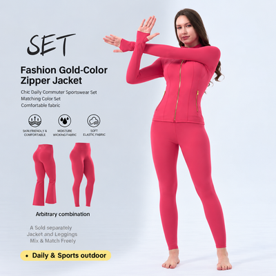 Gold Zipper Set