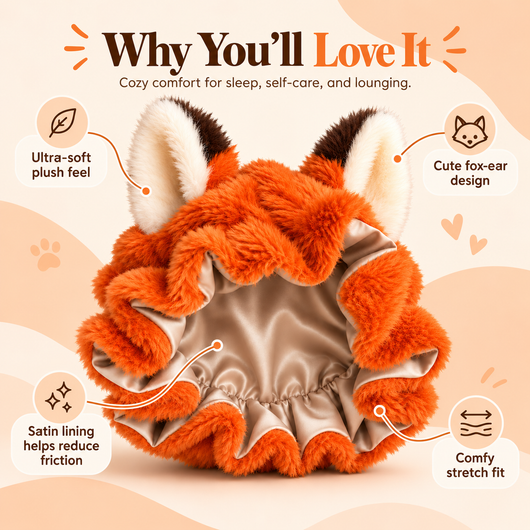 Cozy Fox™ Satin Sleep Bonnet